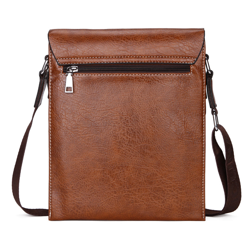 Vicuna Polo Vintage Leather Bag - Brown - miqaya