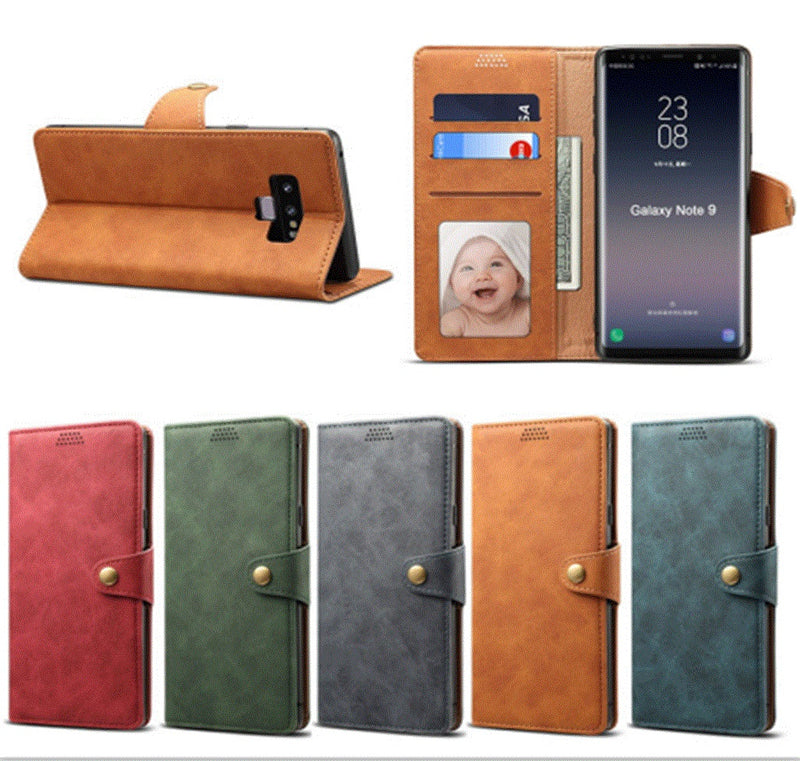 CaseMe: Solid color PU Flip leather case for Samsung S8 Plus