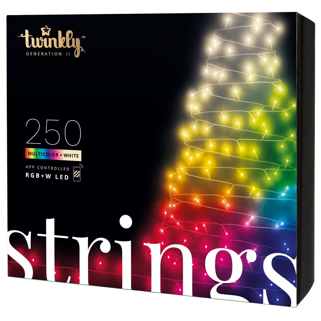 Twinkly STRINGS mit 250 RGB+W LED 5mm, 20m