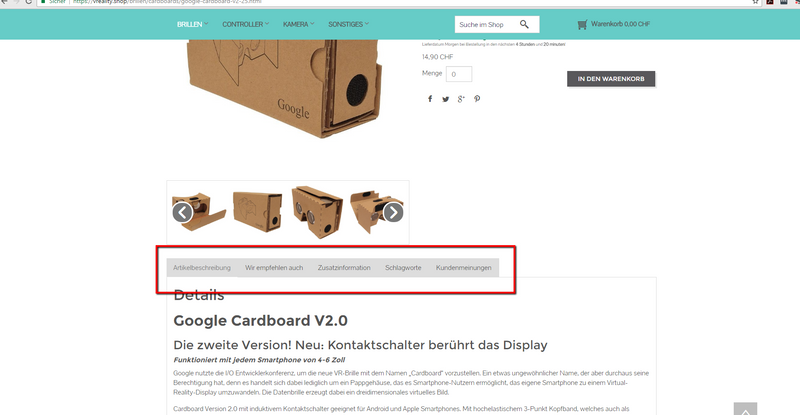 Google Cardboard "Geschenkbox" - miqaya