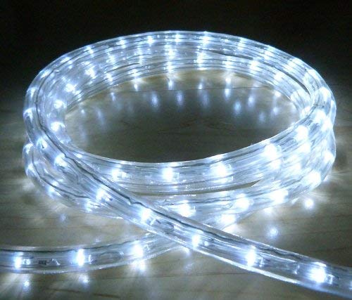 LED Lichterschlauch - Wasserdicht - Kaltweiss - 10m - miqaya