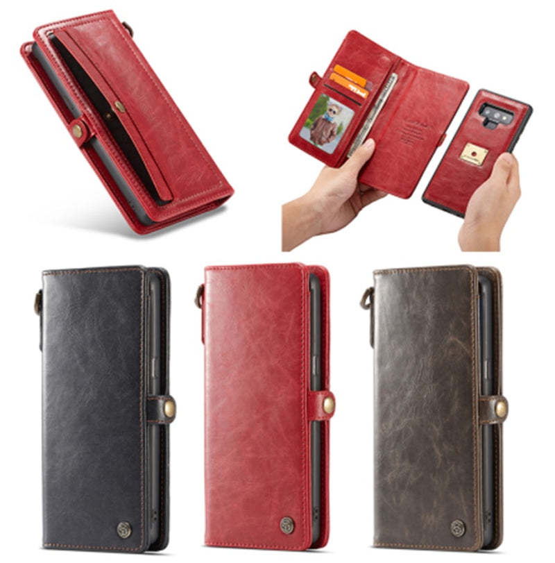CaseMe: Retro Leather Framed Wallet Leather case for Samsung Note 9
